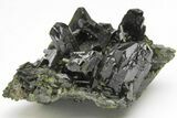 Lustrous, Epidote Crystal Cluster on Actinolite - Pakistan #213432-1